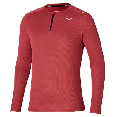 Manga Larga Mizuno Dryaeroflow LS HZ Hombre - Rojos - Chile M762ILJQZK